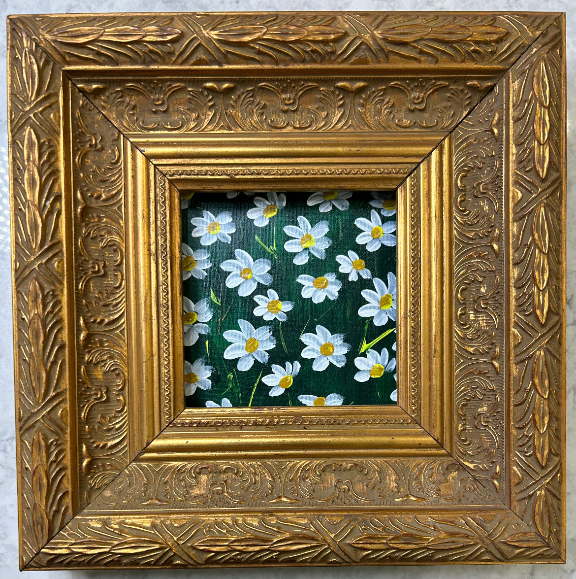 Original oil Daisies