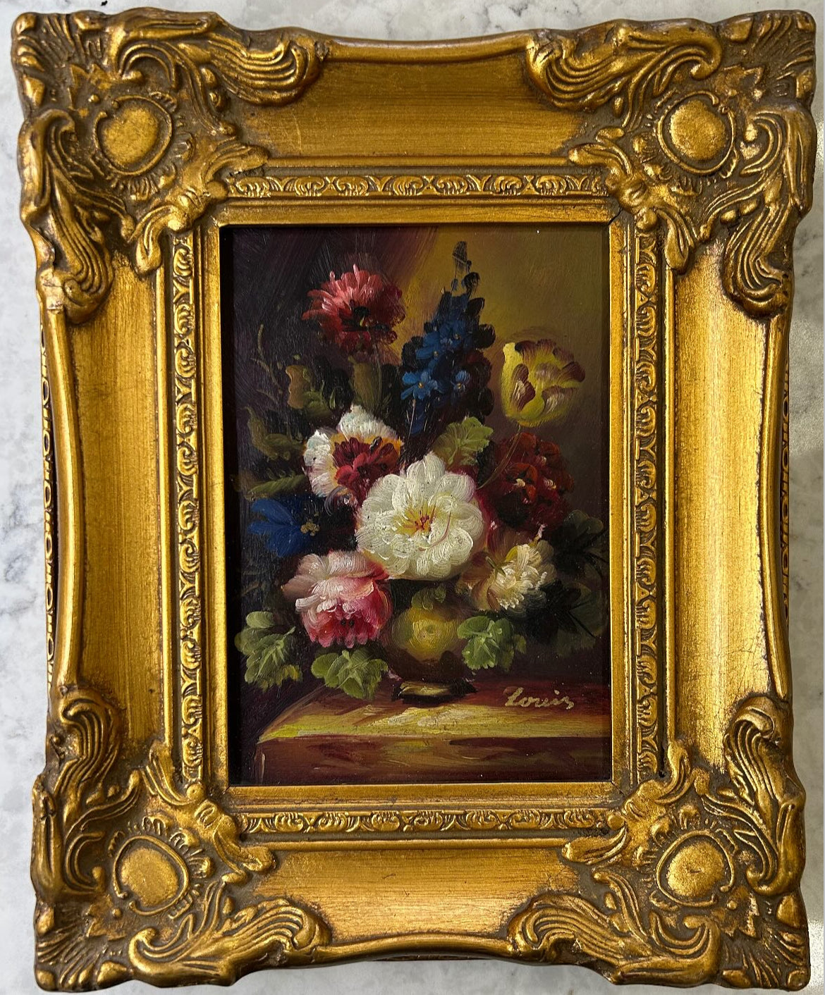 Signed Floral Oil V