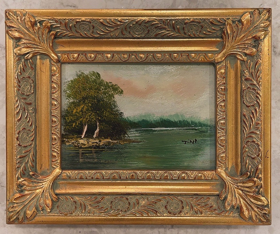 Vintage Oil on Board